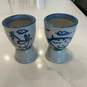 MA HADLEY POTTERY CUPS 4” Tall